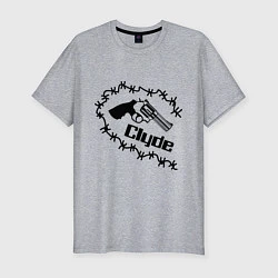 Мужская slim-футболка Clyde