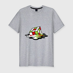 Мужская slim-футболка Кубик рубика