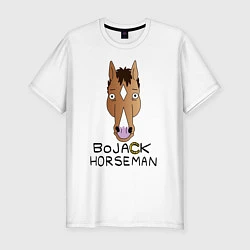 Мужская slim-футболка BoJack Horseman