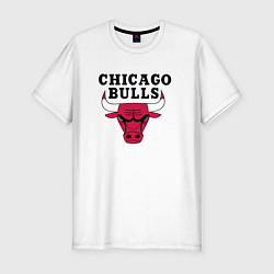 Футболка slim-fit Chicago Bulls, цвет: белый