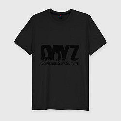 Футболка slim-fit DayZ: Slay Survive, цвет: черный