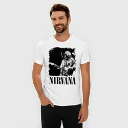 Футболка slim-fit Black Nirvana, цвет: белый — фото 2