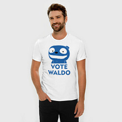 Футболка slim-fit Vote Waldo, цвет: белый — фото 2