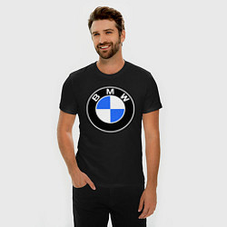 Футболка slim-fit Logo BMW, цвет: черный — фото 2