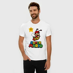 Футболка slim-fit Bee Super Mario, цвет: белый — фото 2