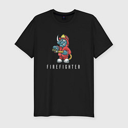 Мужская slim-футболка Firefighter