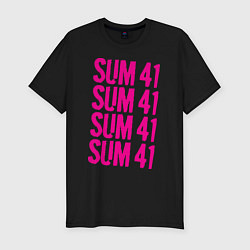 Футболка slim-fit Sum 41: Magenta, цвет: черный