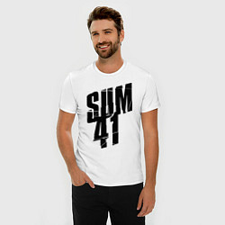 Футболка slim-fit Sum Forty One, цвет: белый — фото 2