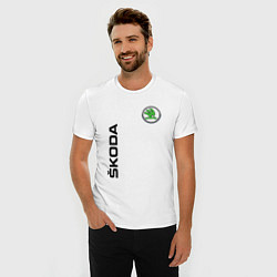 Футболка slim-fit Skoda Style, цвет: белый — фото 2