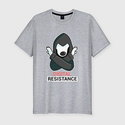 Футболка slim-fit Digital Resistance, цвет: меланж