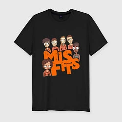 Футболка slim-fit MisFits Heroes, цвет: черный