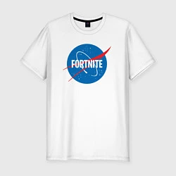 Мужская slim-футболка Fortnite Nasa