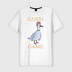 Футболка slim-fit GUSSI GANG, цвет: белый