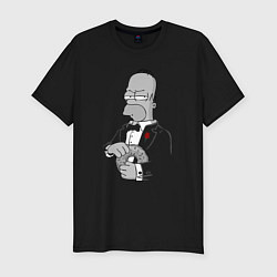 Мужская slim-футболка Дон Гомер