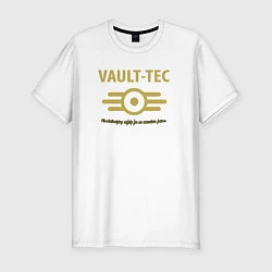 Мужская slim-футболка Vault Tec