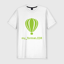 Футболка slim-fit CorelDRAW, цвет: белый