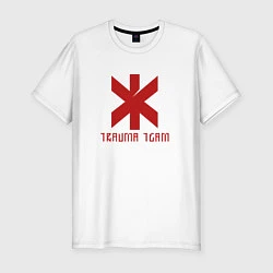 Мужская slim-футболка Cyberpunk 2077: TRAUMA TEAM