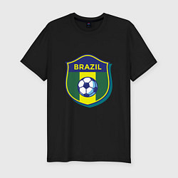 Мужская slim-футболка Brazil Football