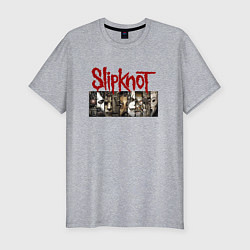 Футболка slim-fit Slipknot Faces, цвет: меланж