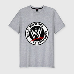 Футболка slim-fit World wrestling entertainment, цвет: меланж