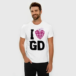 Футболка slim-fit I love GD, цвет: белый — фото 2