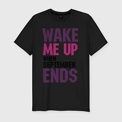 Футболка slim-fit When September ends, цвет: черный