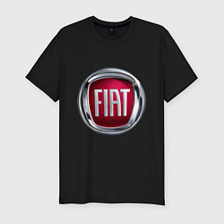 Мужская slim-футболка FIAT logo