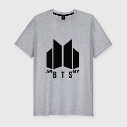 Футболка slim-fit BTS ARMY, цвет: меланж