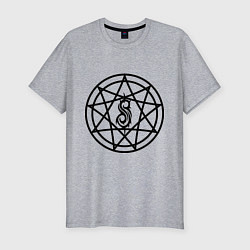 Футболка slim-fit Slipknot Pentagram, цвет: меланж