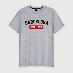 Футболка slim-fit FC Barcelona Est. 1899, цвет: меланж