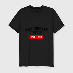 Мужская slim-футболка FC Manchester United Est. 1878