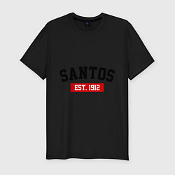 Мужская slim-футболка FC Santos Est. 1912