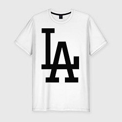 Футболка slim-fit LA: Los Angeles, цвет: белый