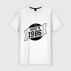 Футболка slim-fit Made in 1986, цвет: белый