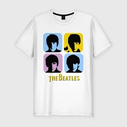 Мужская slim-футболка The Beatles: pop-art