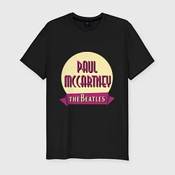 Мужская slim-футболка Paul McCartney: The Beatles