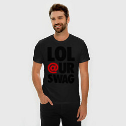 Футболка slim-fit Lol our Swag, цвет: черный — фото 2