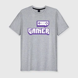 Мужская slim-футболка Twitch Gamer