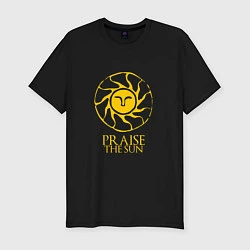 Мужская slim-футболка Praise The Sun
