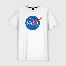 Мужская slim-футболка NASA: Sasa