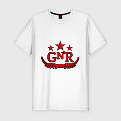 Футболка slim-fit GNR Red, цвет: белый
