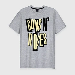 Мужская slim-футболка Guns n Roses: cream