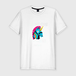 Футболка slim-fit Rainbow Smash, цвет: белый