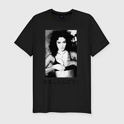 Мужская slim-футболка Monica Bellucci: Black