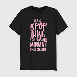 Футболка slim-fit It's a K-pop, цвет: черный