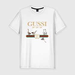 Мужская slim-футболка GUSSI Village Version