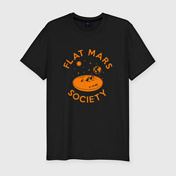 Футболка slim-fit Flat Mars Society, цвет: черный