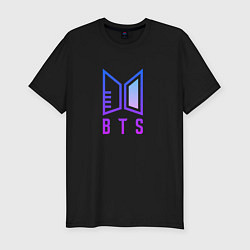 Футболка slim-fit BTS: Neon Light, цвет: черный