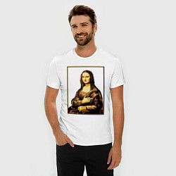 Футболка slim-fit Fuck from Mona Lisa, цвет: белый — фото 2