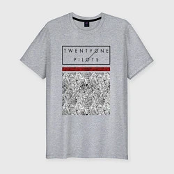 Футболка slim-fit TOP: Blurryface, цвет: меланж